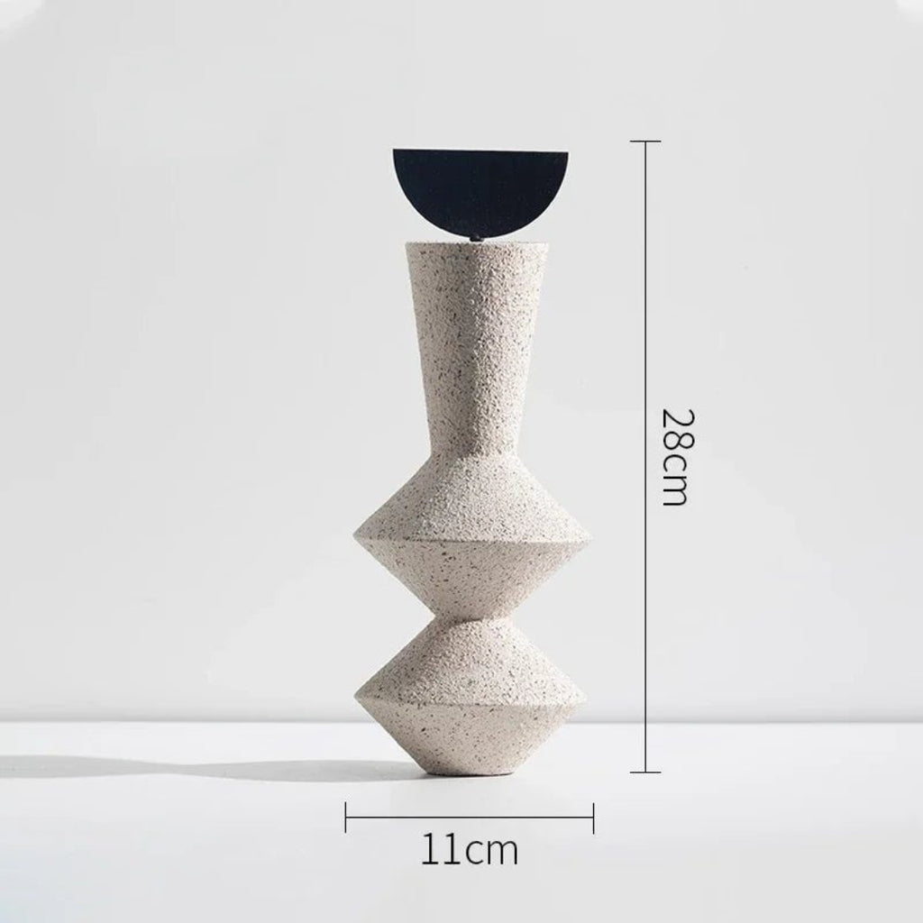 Geometric Sculptural Decor Piece for Modern Interiors Homes