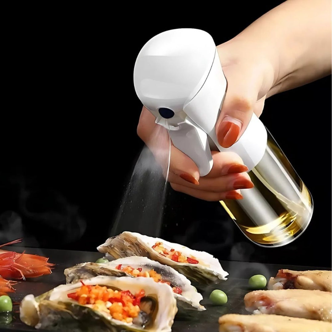 Modern Oil Spray Bottle | Precise Control for Light Cooking White 220 ml