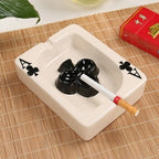 Poker Heart Ceramic Ashtray | Modern Card Design Decor Black Clover
