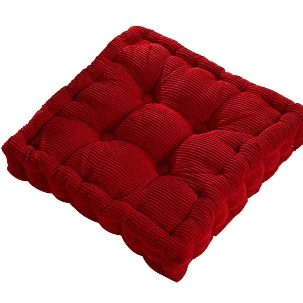 Comfort Focused Meditation Floor Cushion for Daily Practice Red