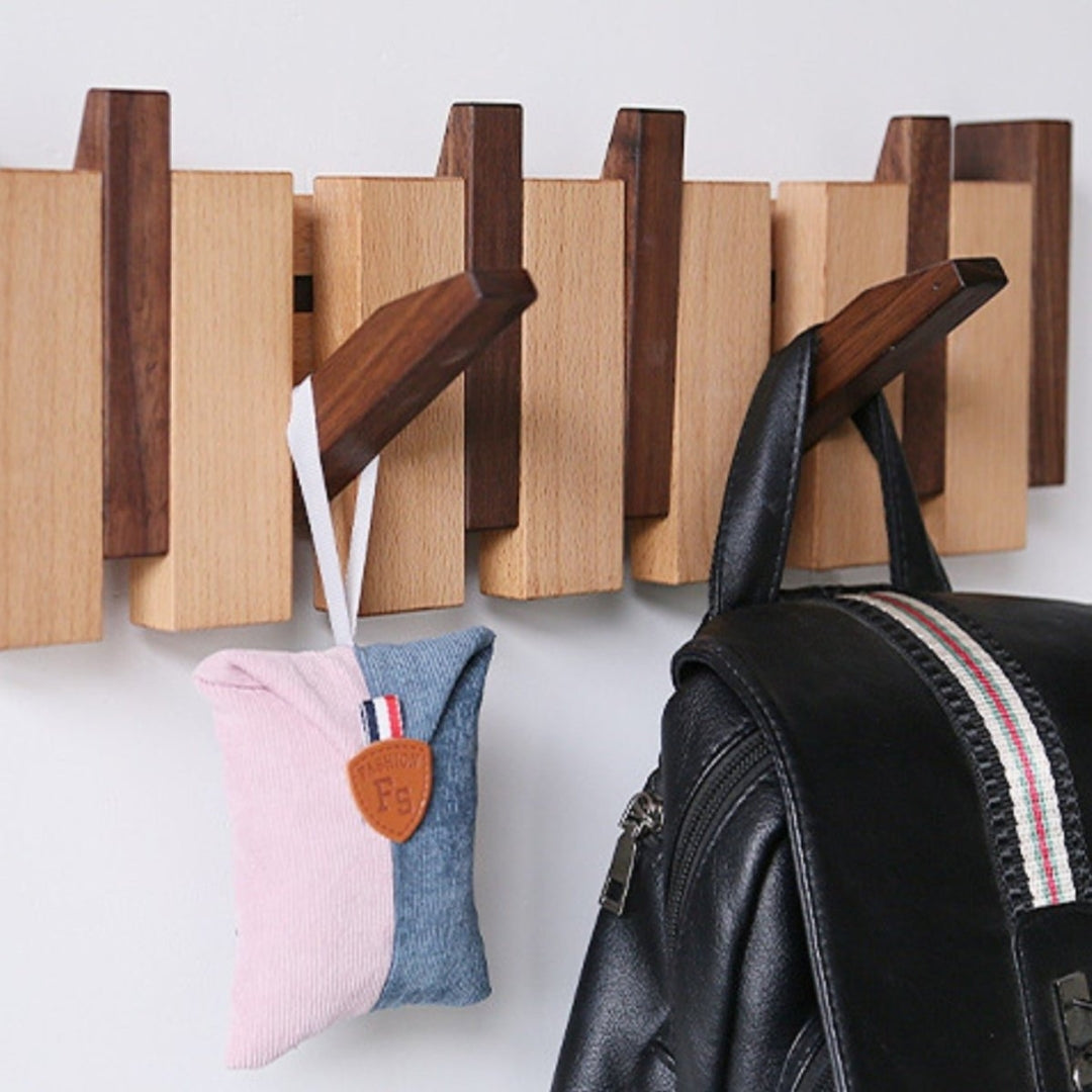 Handcrafted Piano Coatrack | Luxury Wooden Coatrack Walnut & beech wood