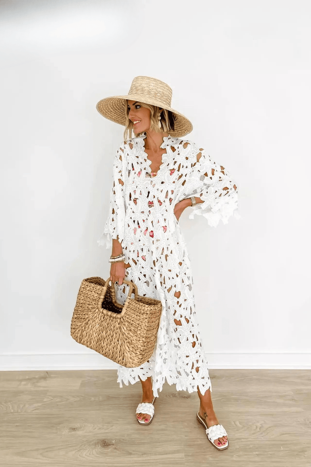 Women’s Elegant Maxi Dress – Flowy Boho Dress