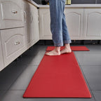 Anti Fatigue Kitchen Mat | Supportive Standing Comfort Home Red
