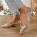Women’s Glitter Pointed Ballerinas