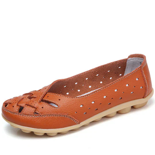 Women’s Ultra Comfortable Ballerinas – Everyday Footwear Orange