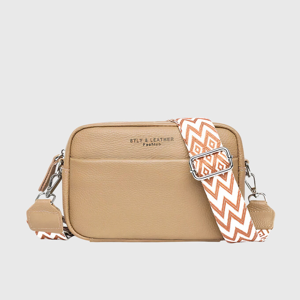 Women’s Classic Structured Crossbody Bag Khaki