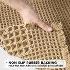 Plush Waffle Bath Mat | Absorbent Non Slip Bathroom Rug