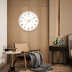 Minimal Wooden Wall Clock | Silent Wall Decor for Home