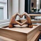 Artful Resin Sculpture for Timeless Love Inspired Decor