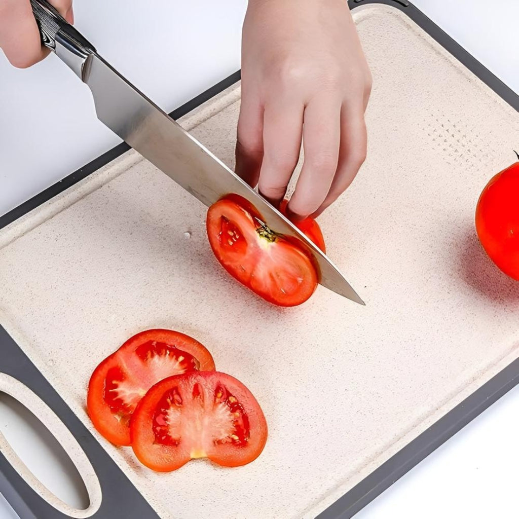 Premium Stainless Steel Cutting Board with Reversible Surface