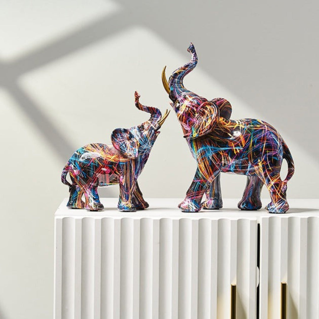 Artistic Elephant Sculpture with Nordic Inspired Home Decor