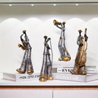Artistic Jazz Ensemble Figurines | Stylish Music Decor Set