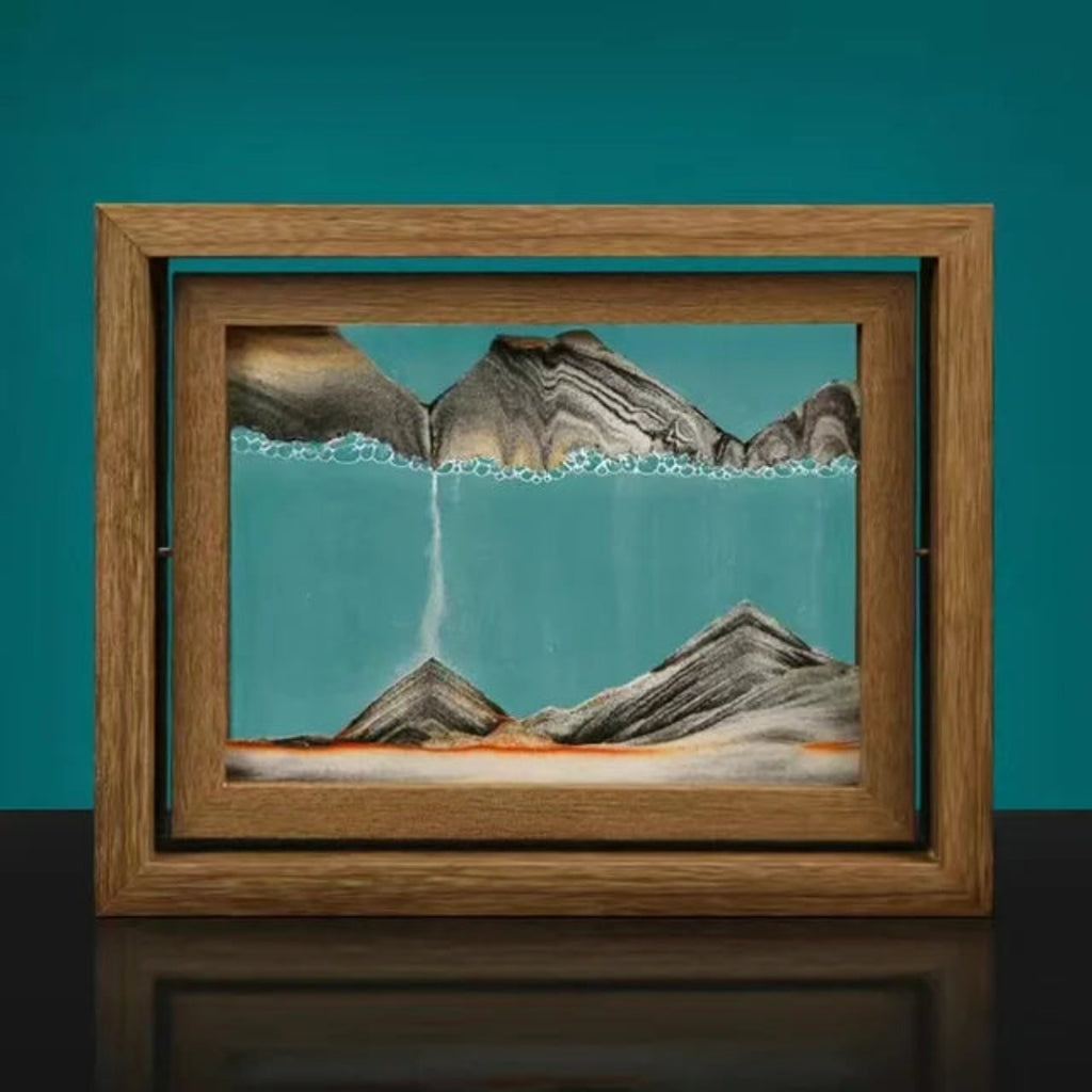 Luxury Rotating Sand Decoration for Calm Interior Spaces Gray D25.5*H20.5cm