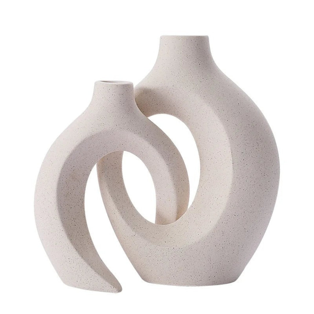 Minimal Ceramic Vase Set | Clean Modern Boho Interior Style