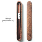 Handcrafted Walnut Wood Chopsticks with Decorative Wire