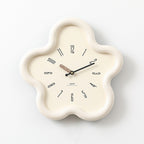 Decorative 3D Floral Pendulum Wall Clock for Quiet Spaces