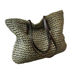 Women’s Spacious Beach Tote Bag – Effortless Summer Style Green