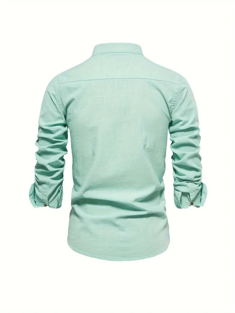 Men’s Comfortable Button-Up Shirt with Flattering Fit