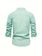 Men’s Comfortable Button-Up Shirt with Flattering Fit