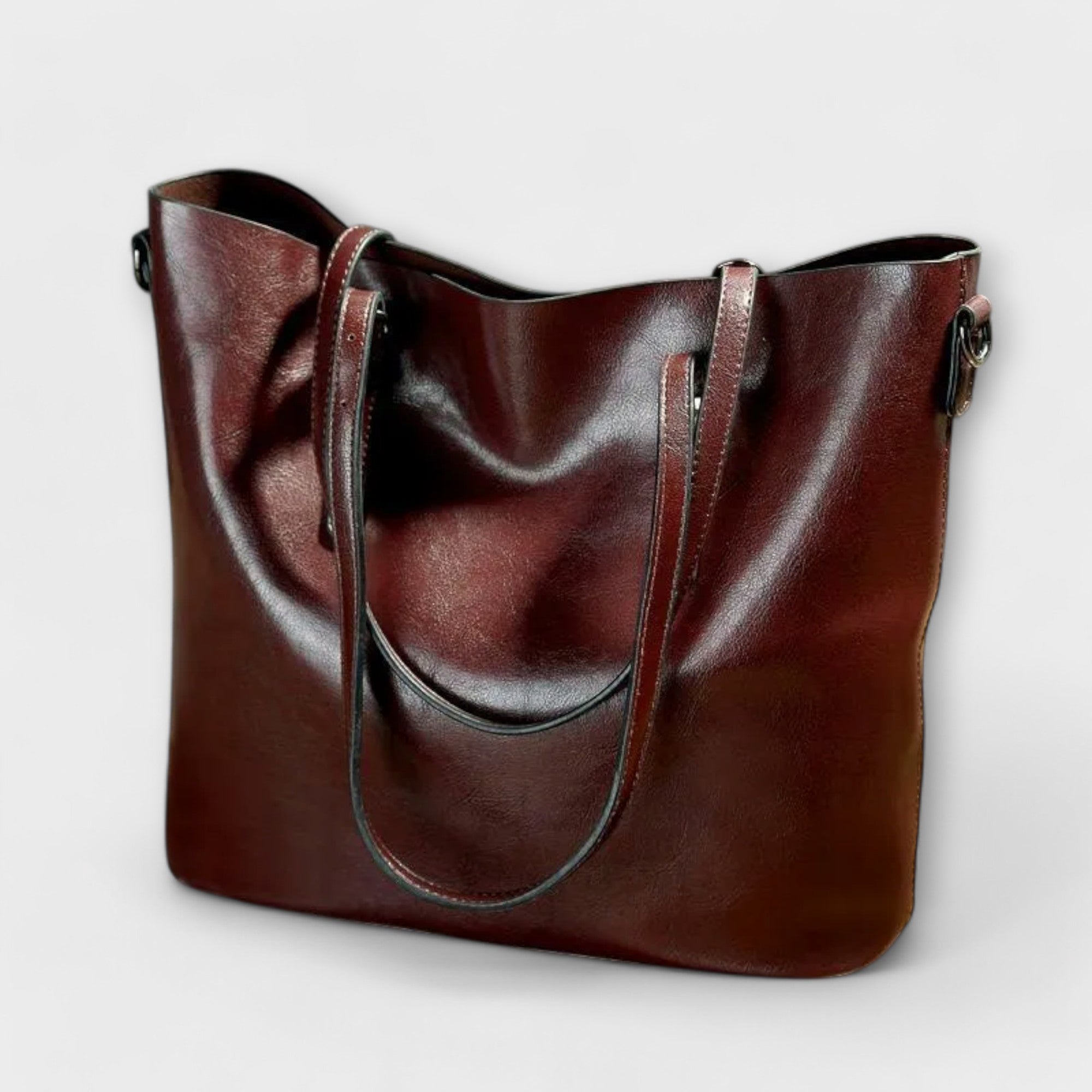 Women’s Classic Structured Shoulder Bag for Everyday Elegance Burgundy