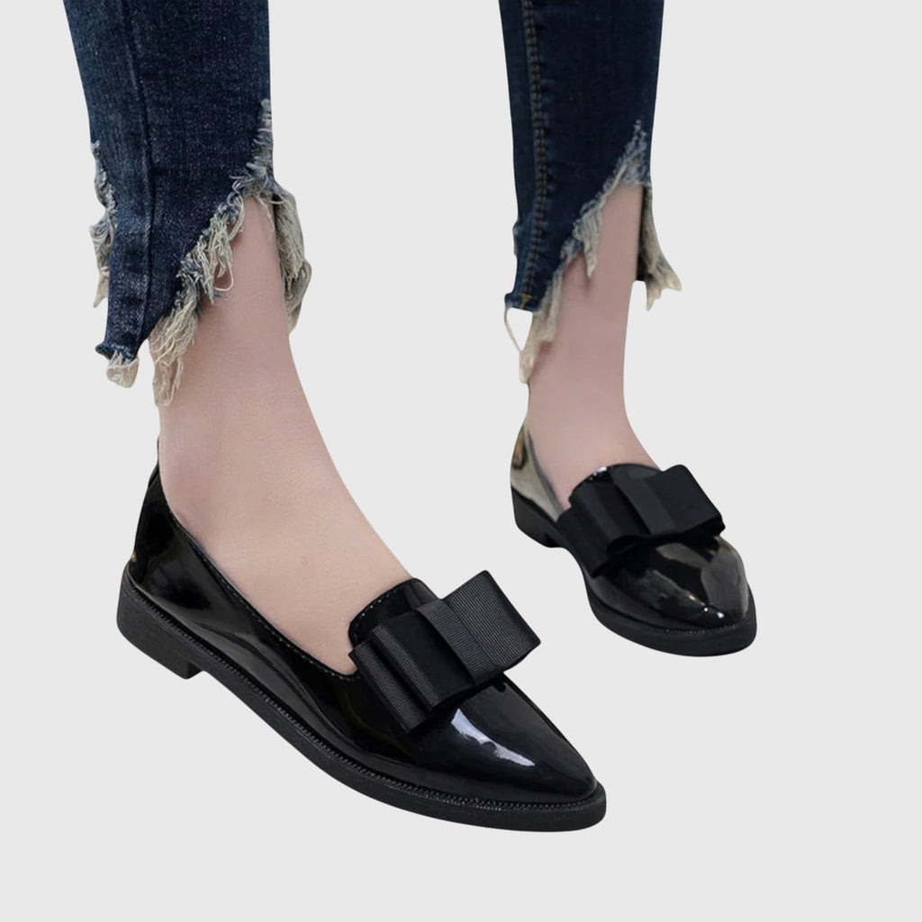 Women’s Elegant Bow Accent Loafers for All-Day Comfort