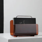 Clear Acrylic Magazine Rack as Portable Bookshelf Stand