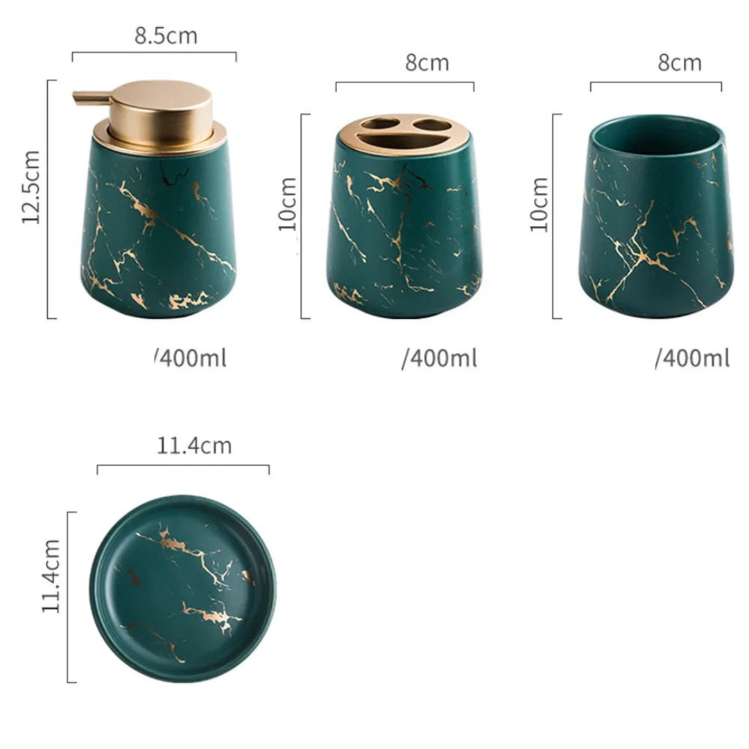 Luxury Marble Bathroom Set | Refined Minimalist Style Decor