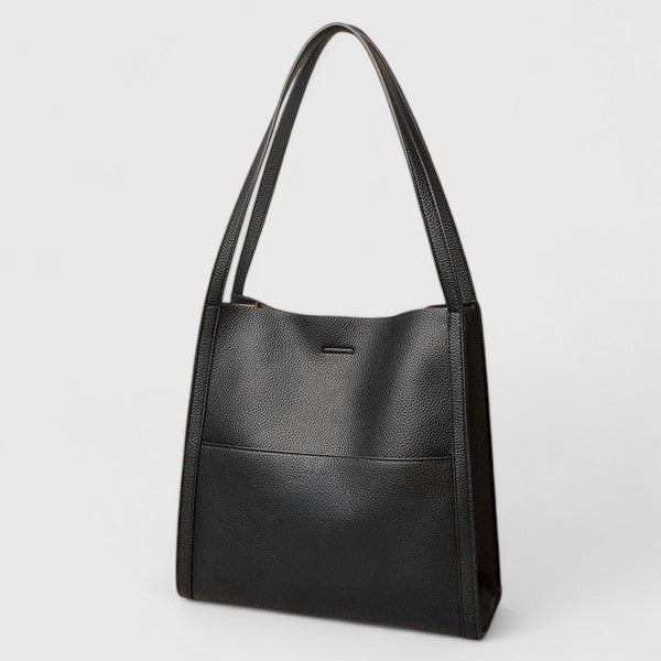 Women’s Minimalist Structured Shoulder Bag for Everyday Use Black