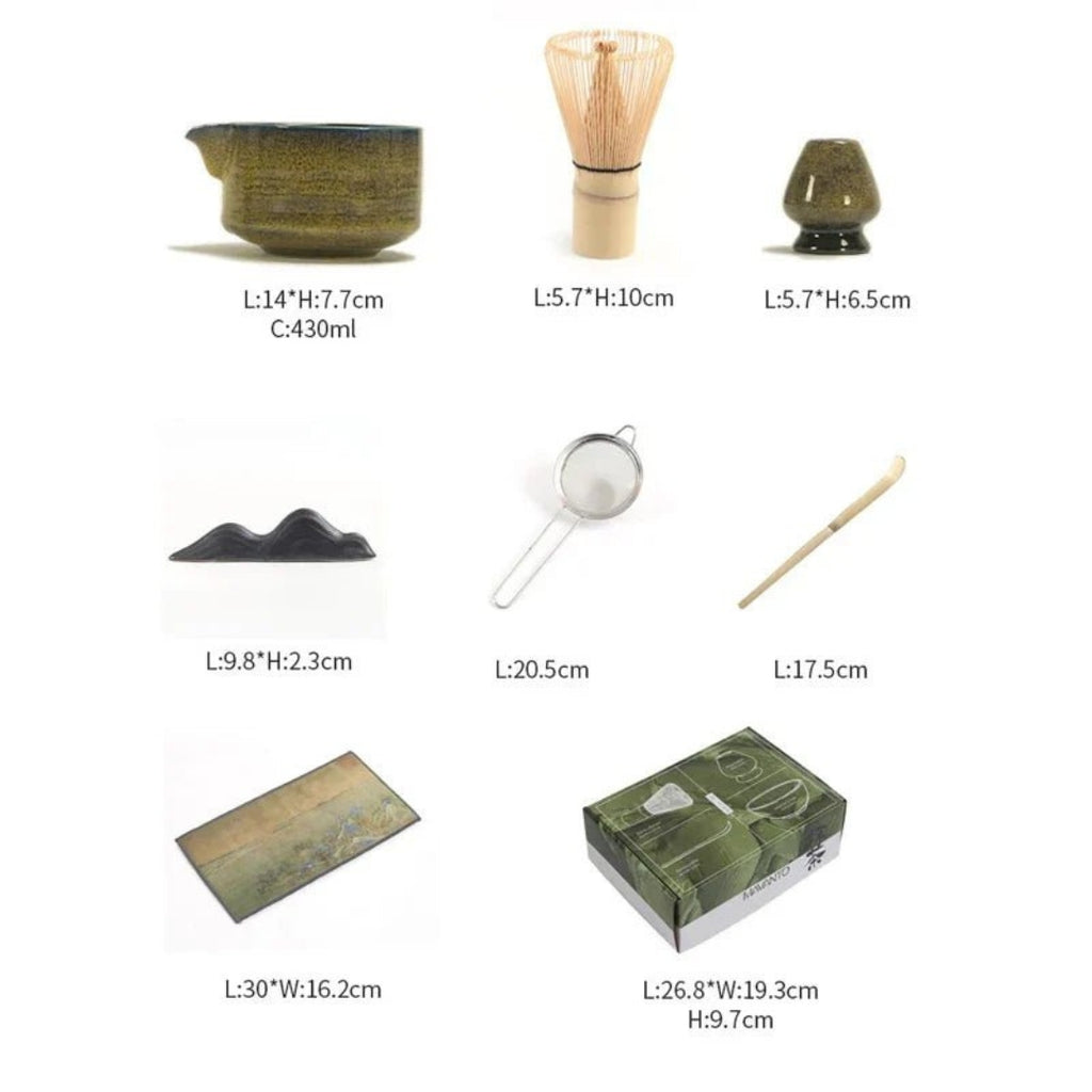 Authentic 7 Piece Japanese Matcha Set | Ceremonial Tea
