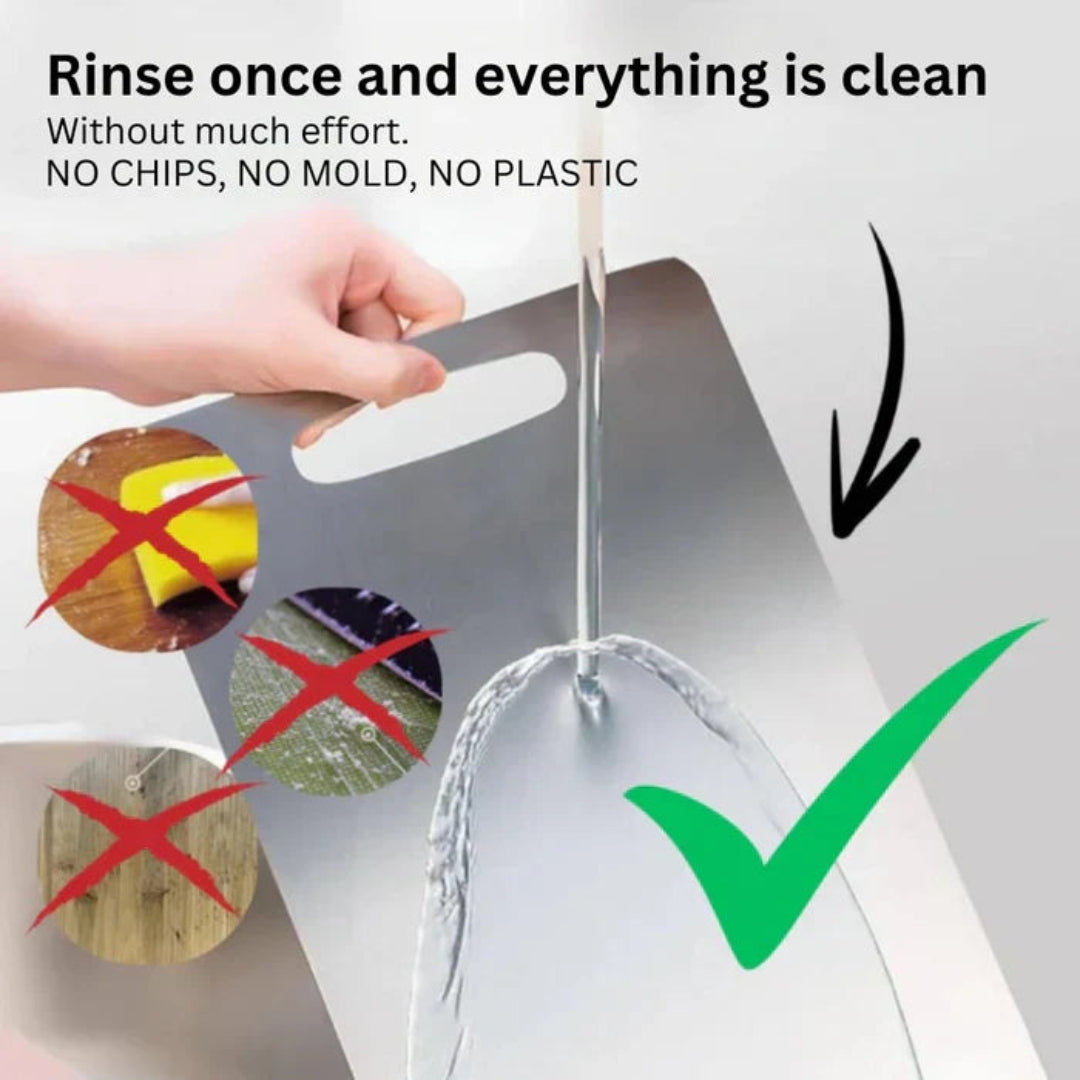 Heavy-Duty Stainless Steel Cutting Board | Food Prep Kitchen