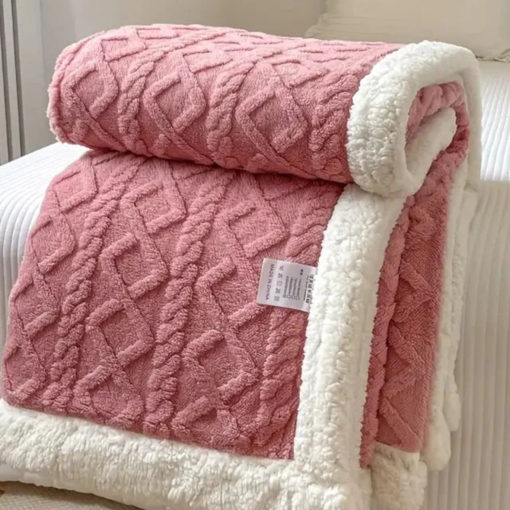 Plush Snuggle Blanket | Cozy Throw Blanket for Home Living Pink