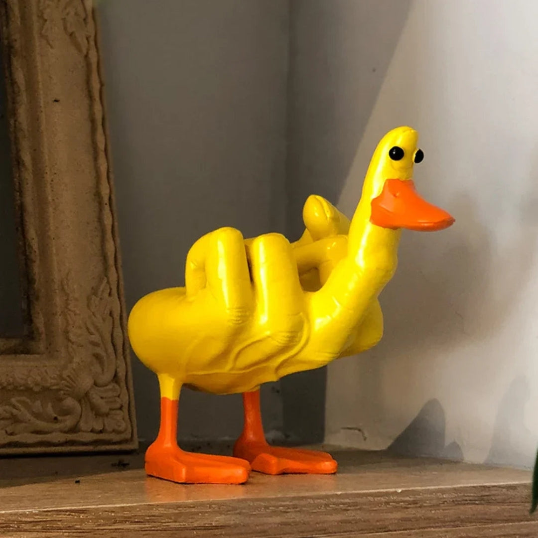 Modern Duck Sculpture Minimal Home Accent Decorative Figure