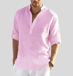 Men’s Lightweight Breathable Summer Shirt Rosa