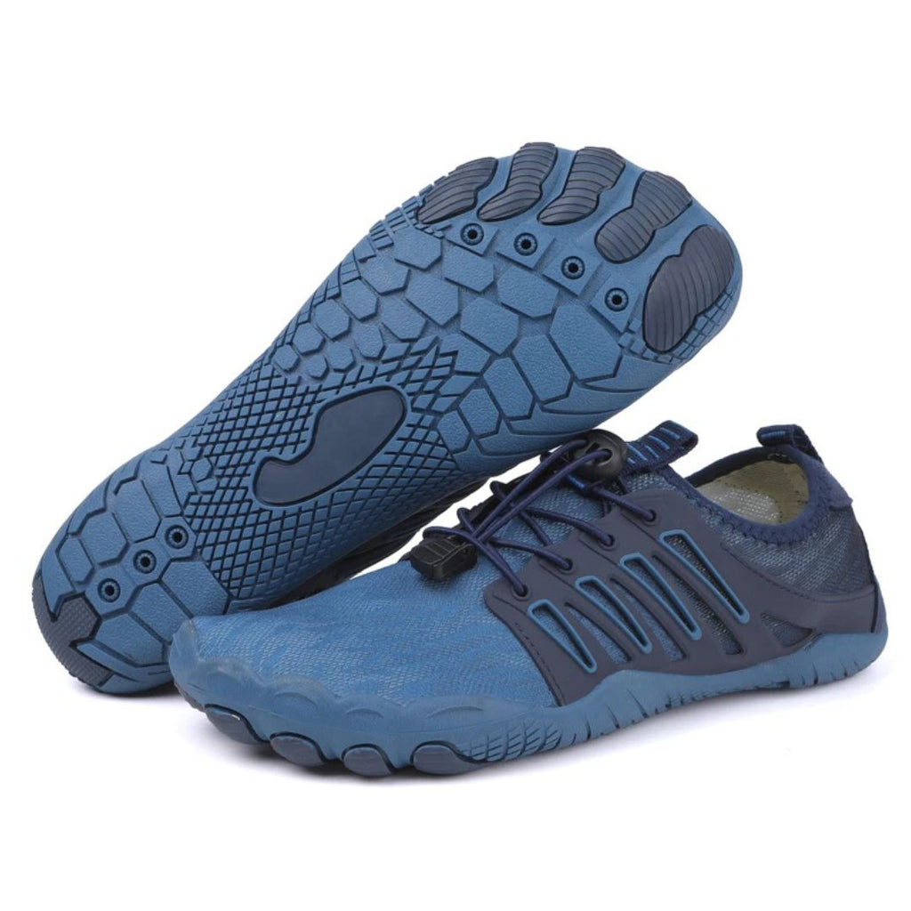 Men’s Lightweight Breathable Barefoot Walking Shoes for Summer Blue