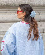 Women’s Romantic Heart Blouse with Ruffle Details