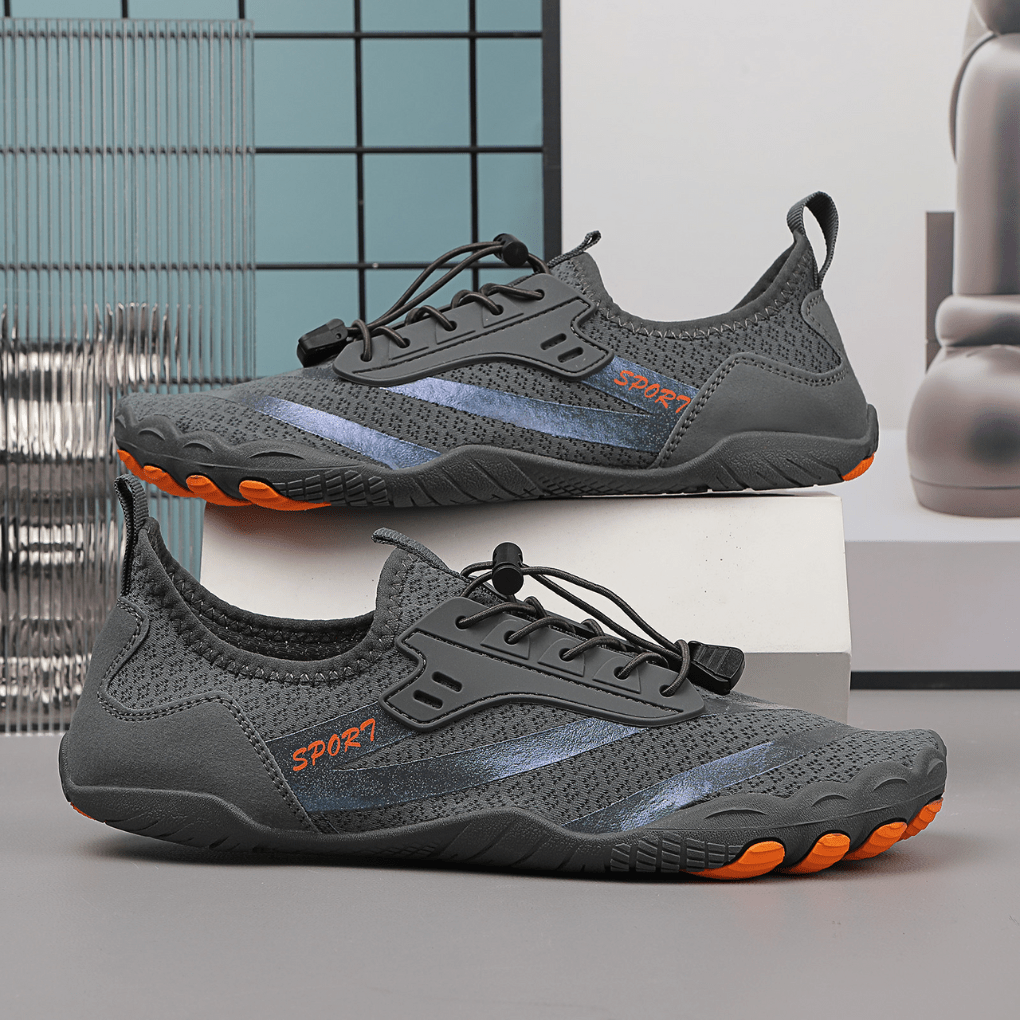 Men’s Lightweight Barefoot Style Training Shoes for Active Comfort Gray