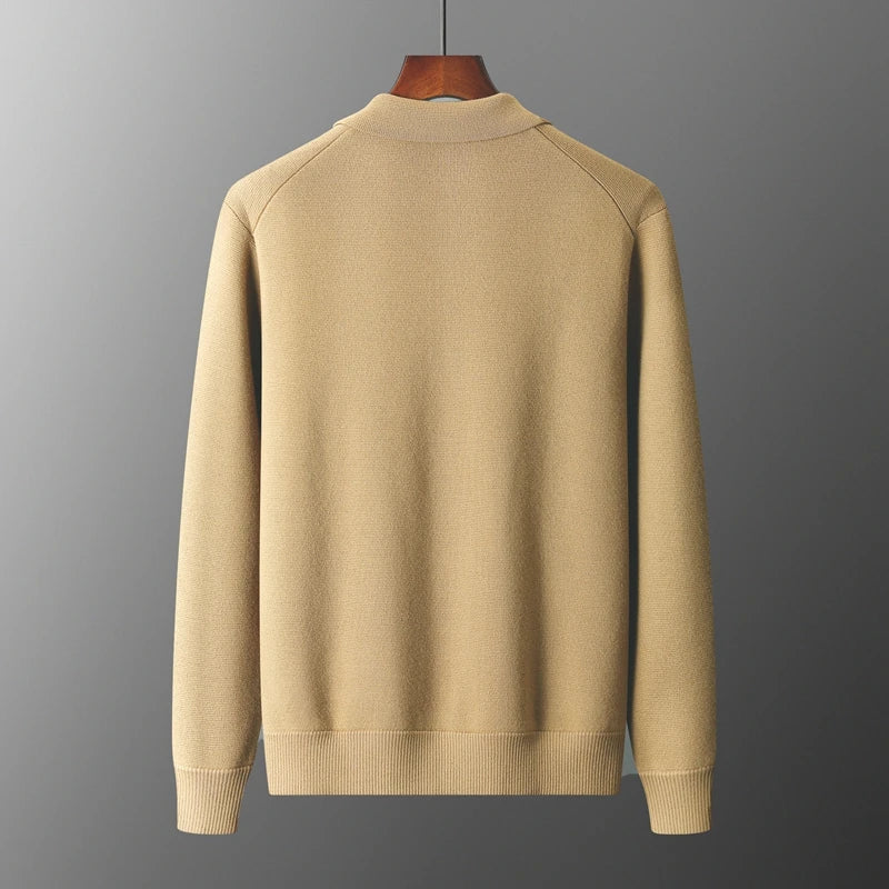 Men’s Classic Button-Down Sweater Cardigan with Pockets