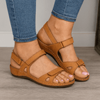 Women’s Comfortable Open Toe Walking Sandals for Spring and Summer Beige