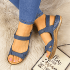 Women’s Comfortable Open Toe Walking Sandals for Spring and Summer Blue