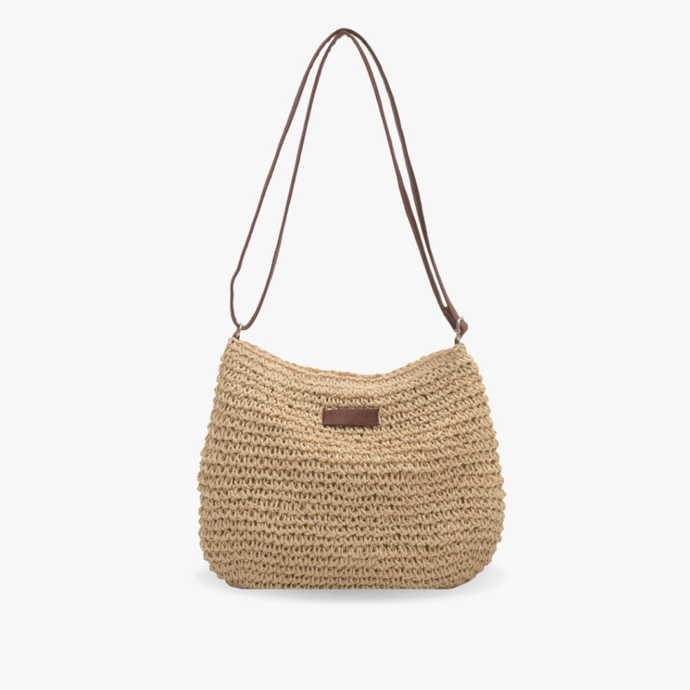 Women’s Classic Structured Shoulder Crossbody Bag Beige