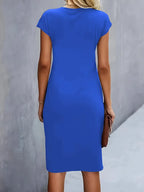 Women’s Timeless Midi Dress with Elegant Silhouette