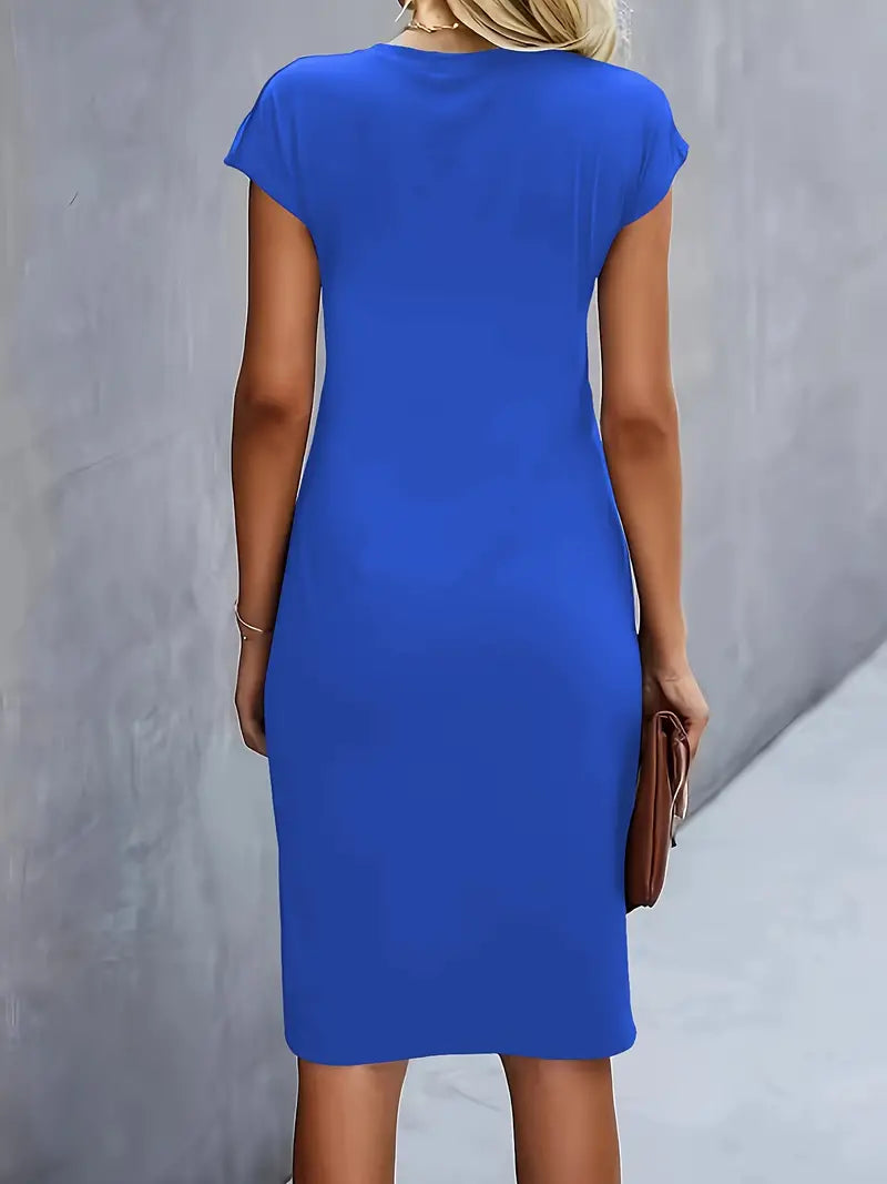 Women’s Timeless Midi Dress with Elegant Silhouette