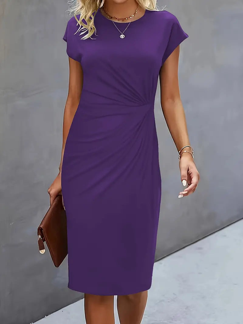 Women’s Timeless Midi Dress with Elegant Silhouette