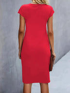 Women’s Timeless Midi Dress with Elegant Silhouette