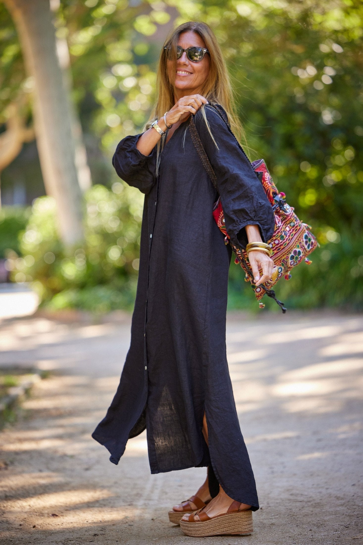Women’s Bohemian Maxi Dress – Flowy Boho Dress