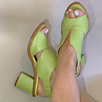 Women’s Elegant Sandals for Stylish Comfort Lime Green