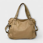 Women’s Sleek Shoulder Bag for Everyday Summer Style Khaki