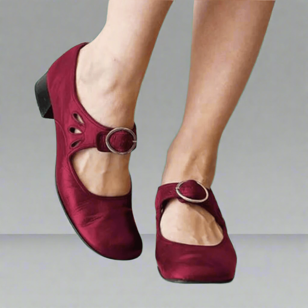 Women’s Comfortable Elegant Ballerinas Dark Red