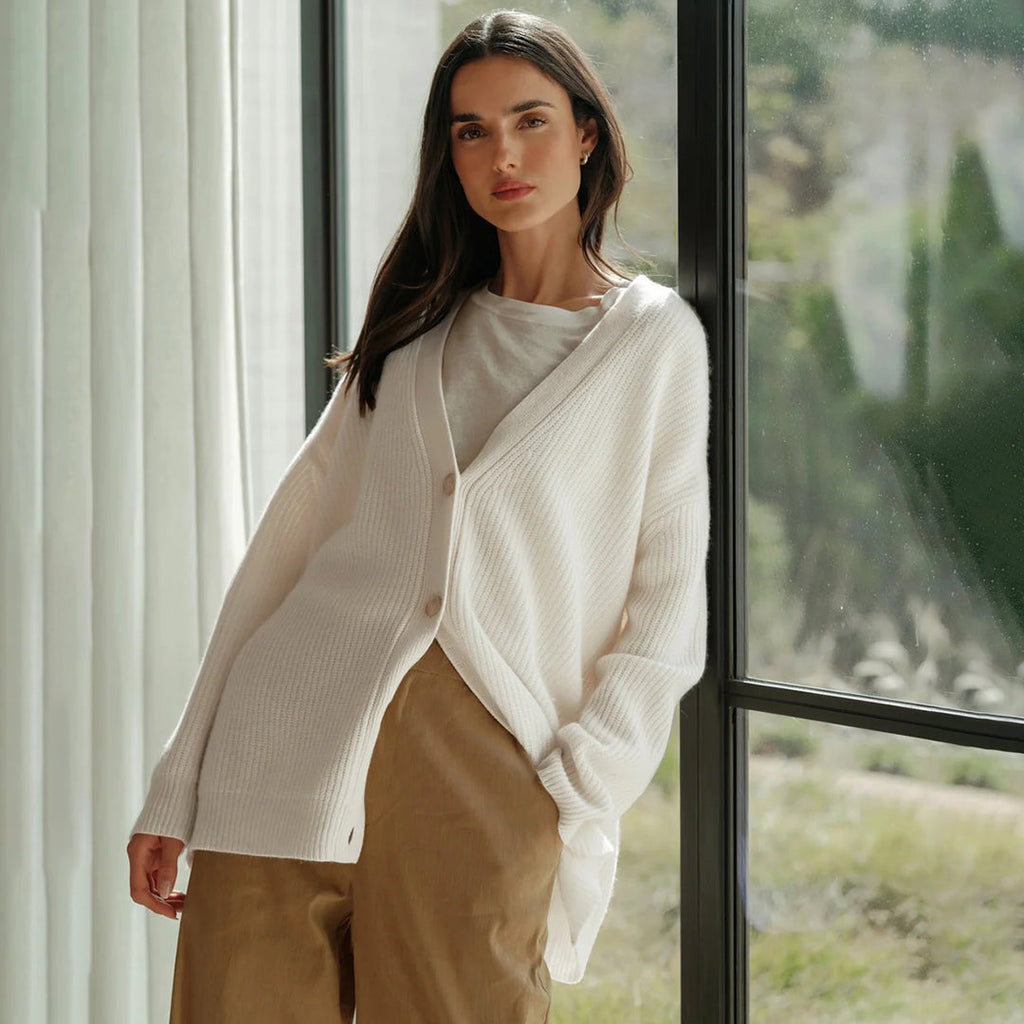 Women’s Classic Knit Button Cardigan for Everyday Layering