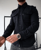 Men’s Modern Elegant Dress Shirt Black